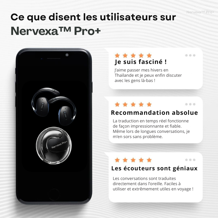Nervexa Pro+ | Ecouteurs traducteurs