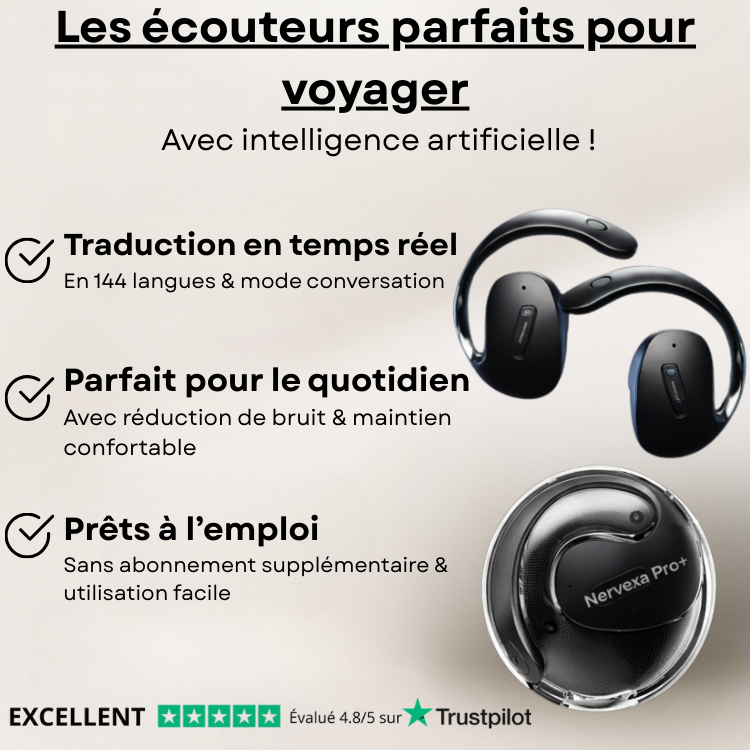 Nervexa Pro+ | Ecouteurs traducteurs